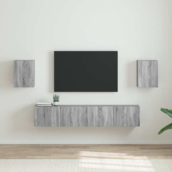 vidaXL TV nástenná skriňa Nástenný 2 pcs Sivý Sonoma 30 x 31 x 40 cm