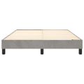 vidaXL Posteľný rám s boxspringom bledosivý 140x190 cm zamat
