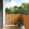 vidaXL Balkónová zástena bledohnedá 300x80 cm polyratan