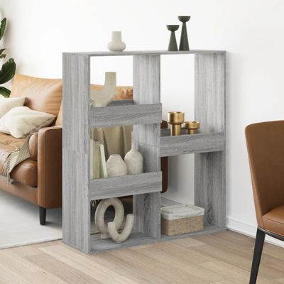 vidaXL Deliaca stena sivá sonoma 100x33x115 cm kompozitné drevo
