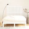 vidaXL Nástenné čelo postele biele 140x3x110 cm masívna borovica