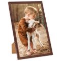 vidaXL Fotorámiky na stôl, koláž 3 ks, hnedé 18x24 cm, MDF