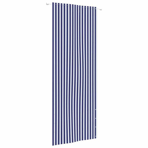 vidaXL Balkónová markíza modrá a biela 80x240 cm oxfordská látka