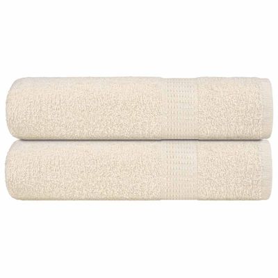 vidaXL Sprchové osušky FROGN 2 ks krémové 70x140 cm 360 g/m²