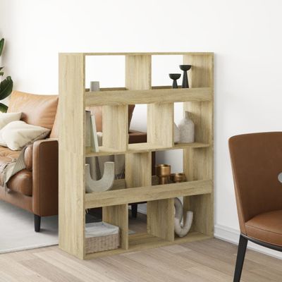 vidaXL Deliaca stena dub sonoma 100x33x125,5 cm kompozitné drevo