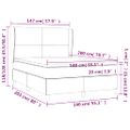 vidaXL Boxspring posteľ s matracom zelená 140x200 cm látka