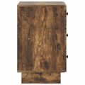 vidaXL Nočný stolík Dymový dub 43 x 41 x 66,5 cm Kompozitné drevo