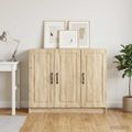 vidaXL Servírovacia skriňa Dub sonoma 89 x 34,5 x 77 cm