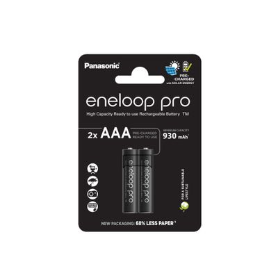BK-4HCDE/2BE Panasonic R03/AAA AKU EKO ENELOOP PRO nabíjateľné batérie, 2ks