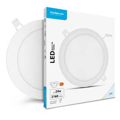 Modee LED okrúhly stropný panel - zapustený 24W 2160lm studená biela (ML-LPRB6000K24WA2N)