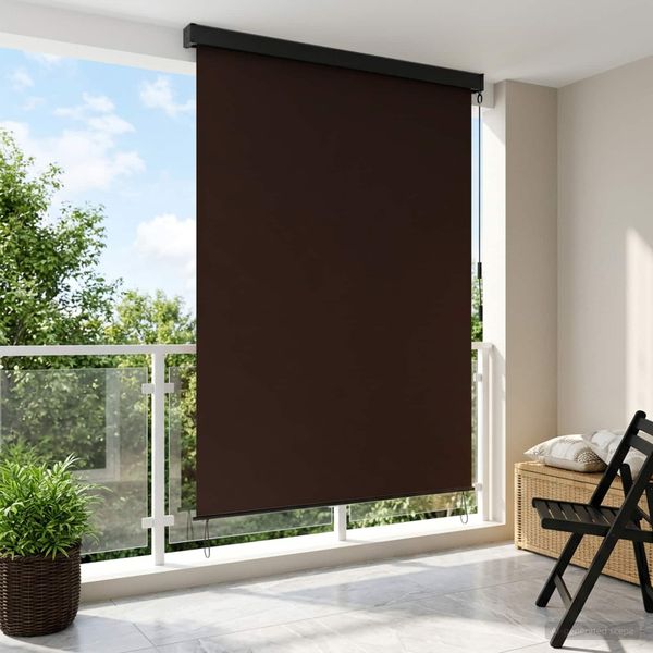 vidaXL Roleta Hnedá 180 x 250 cm Textil a hliník