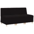 vidaXL Bezrúčková modulárna sofa jednotka 3 ks Čierna