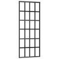vidaXL Posuvné dvere s kovaním 76x205 cm ESG sklo a hliník
