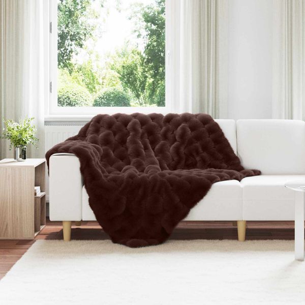 vidaXL Protisklzová deka z umelého králičieho kožúška Olite 4 pcs