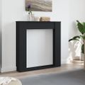 vidaXL Obloženie krbu čierne 100x20x100 cm kompozitné drevo