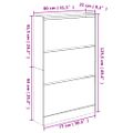 vidaXL Botník biely 80x21x125,5 cm kompozitné drevo