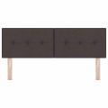 vidaXL Výškovo nastaviteľný čelový panel Tmavohnedá 144 cm látka