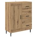 vidaXL Highboard 2 ks Remeselný dub 69,5 x 34 x 180 cm