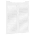 vidaXL Kladivové dvere 2 ks 100 x 40 cm Borovicový masív Biela