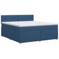 vidaXL Posteľ boxspring s matracom Modrá 160 x 200 cm Látka