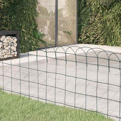 vidaXL Záhradné oplotenie, železo s práškovou úpravou 10x0,65 m