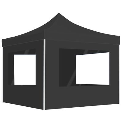 vidaXL Profesionálny skladací stan+steny, hliník 3x3 m, antracit