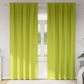 vidaXL Záclony na zatemnenie s krúžkami 2 ks Zelená 260 x 140 cm