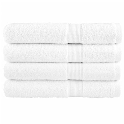 vidaXL Prémiové uteráky do sauny SOLUND 4 ks biele 80x200 cm 600 g/m2