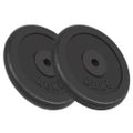 vidaXL Závažia na činky 2 ks, 2x20 kg, liatina