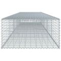 vidaXL Gabiónový kôš s krytom 500x100x50 cm pozinkované železo