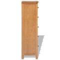 vidaXL Vysoká komoda so zásuvkami 45x32x115 cm, dubový masív
