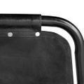 vidaXL Jedálenské stoličky 6 ks, čierne, pravá koža