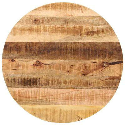 vidaXL Stolová doska Ø 80x2,5 cm okrúhla masívny surový mangovník