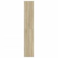 vidaXL Botník so 4 výklopnými zásuvkami dub sonoma 80x34x187,5 cm