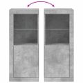 vidaXL Komoda s LED svetlami betónovo sivá 41x37x100 cm
