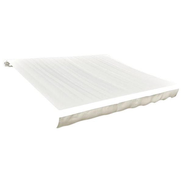 vidaXL Tieniaca plachta na markízu, plátená, krémová 4,5x3 m