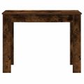 vidaXL Stôl dymový dub 100x45x75 cm kompozitné drevo