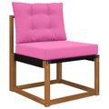 vidaXL Vankúš na vonkajšiu pohovku Polyester Ružová 60 x 50,5 cm