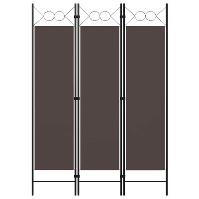 vidaXL Paraván s 3 panelmi, hnedý 120x180 cm