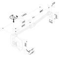 Neomounts  FPMA-HAW200 / Medical Flat Screen Wall Mount (162 cm long/170 cm high) / White Držák, VESA, nástenný, pro obrazovky, úhloprícka 10"-27", 3 otocné body, náklon 55°, otácení 370°, nosnost 7kg, hliník, bílý