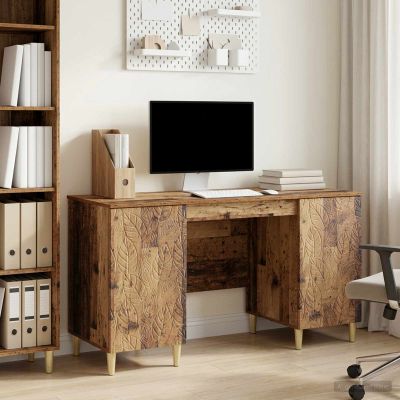 vidaXL Stôl Staré drevo 142,5 x 50 x 75 cm Kompozitné drevo