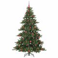 vidaXL Umelý Sklápací Vianočný Stromček Zelená 180 cm PVC a oceľ