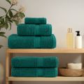 vidaXL Prémiové uteráky SOLUND 2 ks zelené 100x200cm 600 g/m2