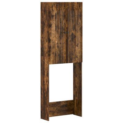 vidaXL Toaletná skriňa ALKMAAR Dymový dub 66 x 25,5 x 190 cm