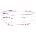 vidaXL Boxspring posteľ s matracom zelená 180x200 cm látka