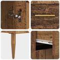 vidaXL Highboard Staré drevo 69,5 x 34 x 180 cm Kompozitné drevo