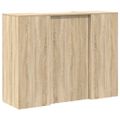 vidaXL Recepčný stôl dub sonoma 135x50x103,5 cm kompozitné drevo