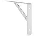 vidaXL Držiaky políc 4 ks 30x2,5x15,5 cm strieborná nerezová oceľ