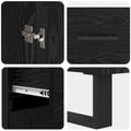 vidaXL Highboard 2 ks Čierny dub 69,5 x 34 x 180 cm Kompozitné drevo