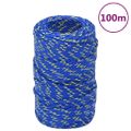 vidaXL Lodné lano modré 2 mm 100 m polypropylén